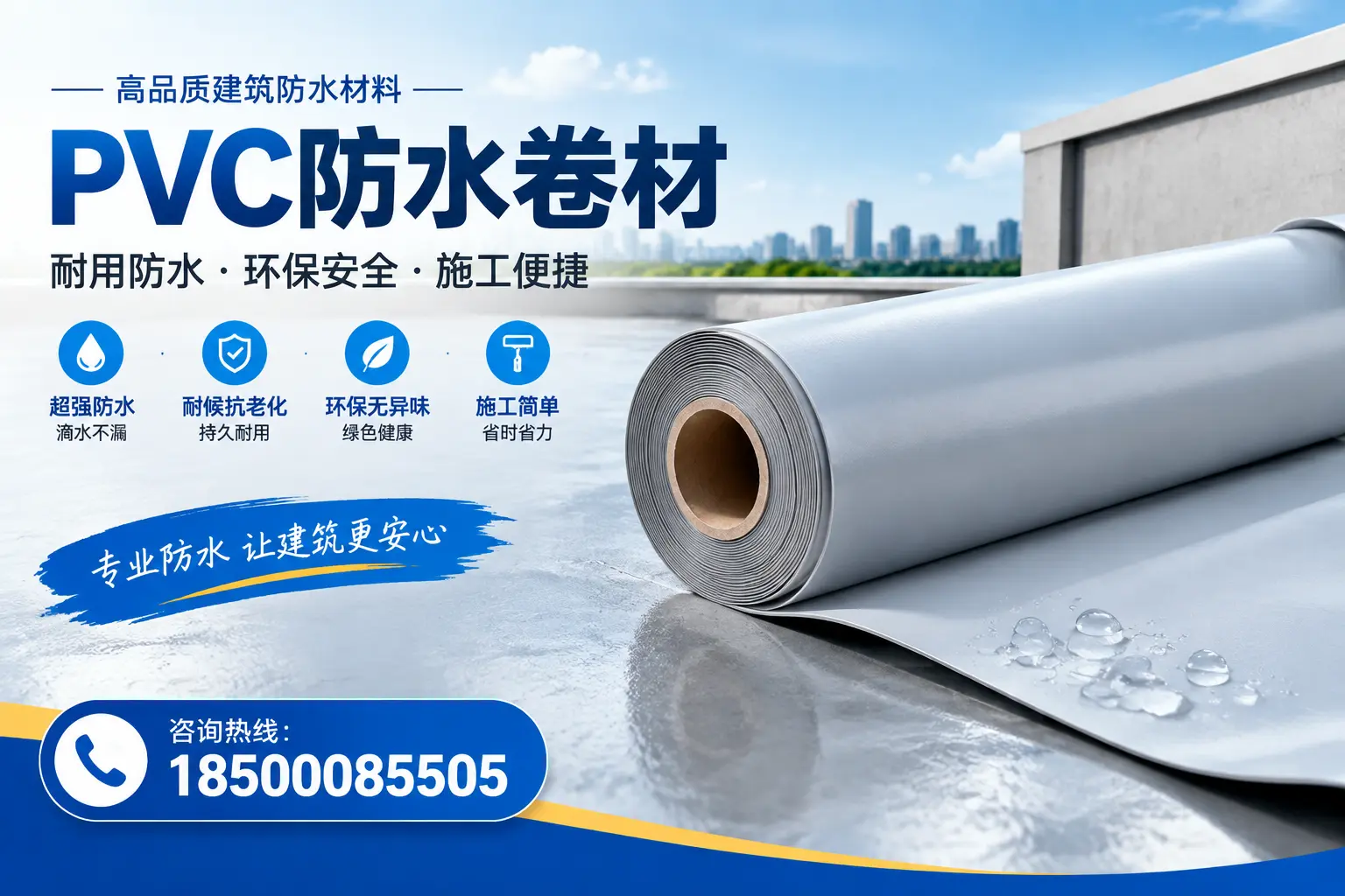 PVC防水卷材选型对比:如何做出明智选择?江门指南